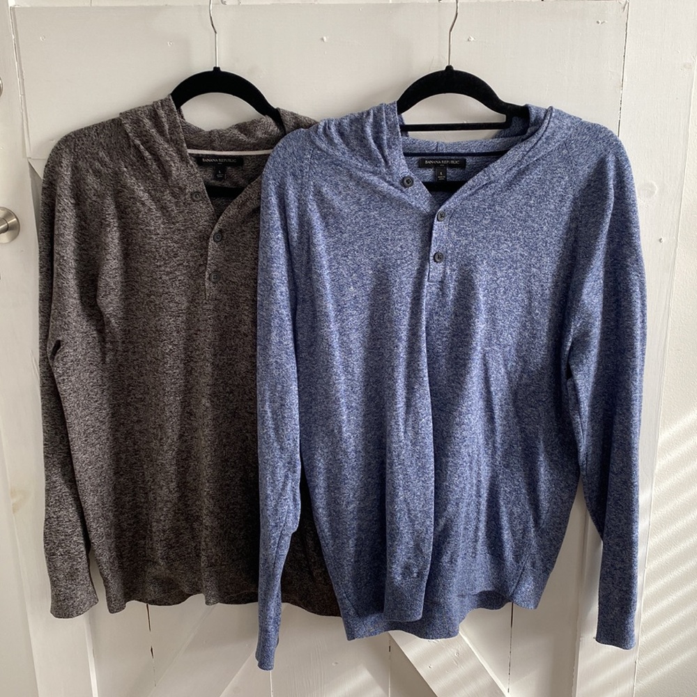 2 PIECE BUNDLE Banana Republic Hooded Sweatshirt Bundle
